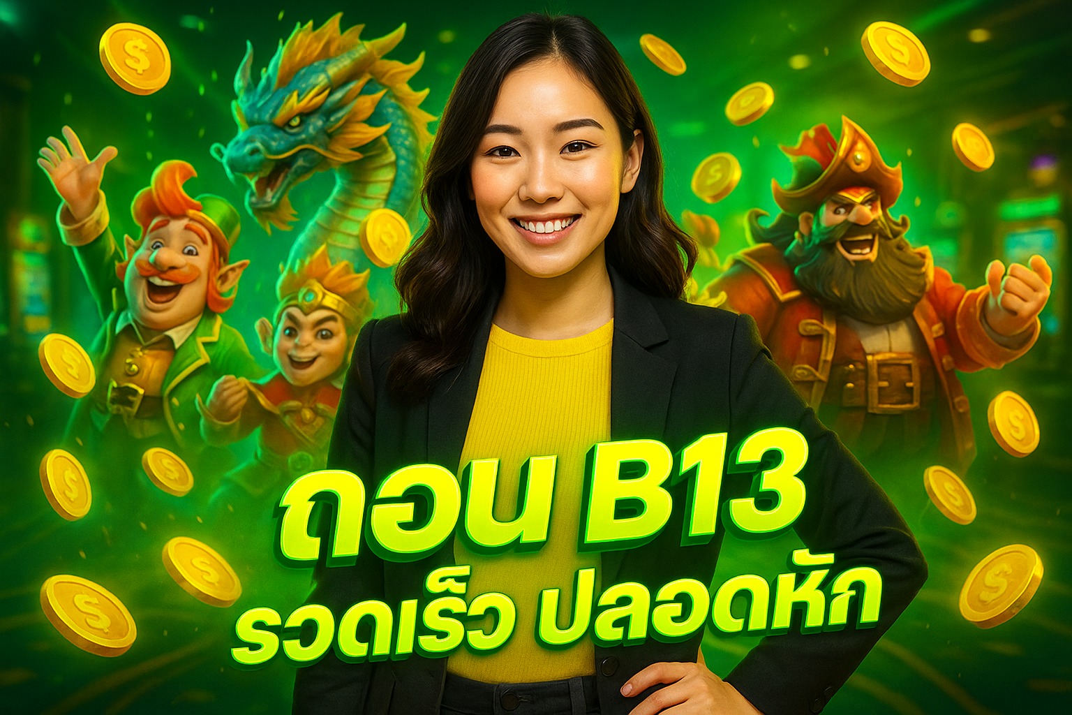 ถอน B13 รวดเร็ว ปลอดหัก